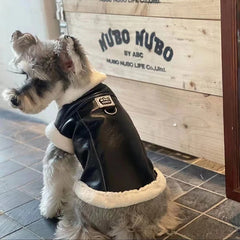 Warm Dog Coat Waterproof Winter Turtleneck Jacket for Cold Weather, Thick Fleece Snowsuit Christmas Vest for Small to Large Dogs