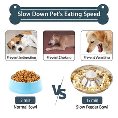 Stainless Steel Dog Slow Feeder Bowl Puppy Litter Food Feeding Dish Weaning Water Bowl Pets Feeder Bowl and Water