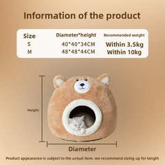 Cat nest autumn and winter pet nest cat house cat bed house nest thickened warm cat sleeping cradle nest kitten kennel