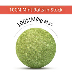 Peppermint toy, edible cat peppermint balls, safe and healthy for cats, eucalyptus, cats, indoor chasing game toy, for cleaning