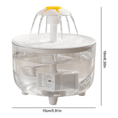 USB Electric Mute 1L Pet Water Fountain Automatic Cat Drink Bowl Filter Pet Drinking Dispenser Drinker For Cats Water Filter