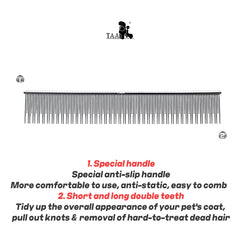 TAA Pet Combs Grooming Comb for Dog Accessories Cat Brush Aerospace Aluminum Alloy Ultra-light Pet Item Puppy Tools Pet Supplies