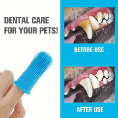 3PCS Dental Cleaning Dog Teeth Cleaning Fingertips Small Dog Toothbrush for Washing The Dog's Teeth Pet Cat Toothbrush GYS02