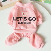 Winter Sport Dog Hoodies 4 Legs Jumpsuit for Small Dogs and Cats Fashion Pet Cat Puppy Sweatshirt Doggy Onesie Warm Pet Clothing