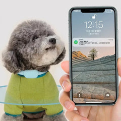 Pet GPS Tracker with Adjustable Collar Dog Tracker Smart Pet Locator Cat Tracker for Dogs and Cats