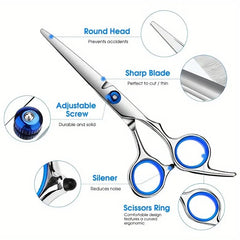 7.0/7.5/8.0inch Professional Pet Grooming Scissors Dog Beauty Scissor Chunkers Pet Items Dogs Thinning Scissors Groomer