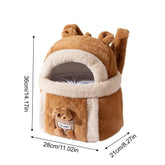 Pet Carrier Bag Cat Dogs Polyester sponge Backpack Outdoor Travel Walking Winter Warm Nest Kitten Puppy Hanging Chest Portable