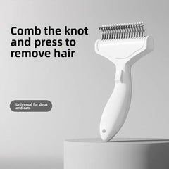 1PC Pet Hair Remover Brush for Dogs Stainless Steel Dog Hair Removal Brush Comb Grooming Tools Pets Dematting Comb