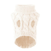 New Pet Small Pet Dog Clothes Sweater Fashion Autumn Winter Solid Fried Dough Twists Knitting Warm Comfort Clothing Wholesale