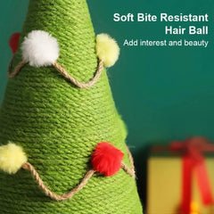 Christmas Tree Cat Climbing Rack Wear Resistant Sisal Pet Scratching Column Cat Puppy Toys Santa Claus Toy Cat Climbing Frame