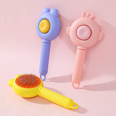 Pet Hair Removal Cleaning Brushing Comb One Click Cat Comb Massage Pet Beauty Cat Dog Floating Hair Massage Pet Comb