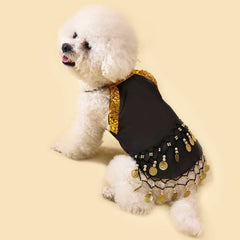 All Seasons Soft Cute Cat Skirt Sleeveless Small Cat Princess Dress Bell Decoration Breathable Dog Dress Clothes Accessories