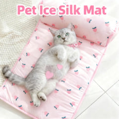 Summer Dog Cooling Mat Pet Ice Pads Cat Breathable Blanket Cat Washable Sofa Breathable Pet Dog Bed Small Animal Cold Bed