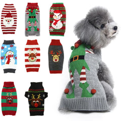 Winter Dog Clothes Christmas Holiday Sweater Chihuahua Teddy Outfit coat for Small Medium Large Dog and Cat Autumn Warm