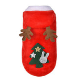1pc Cat Christmas Clothes Winter Warm Pet Clothes for Small Medium Dogs Elk Santa Claus Dog Cats Coat Christmas Dogs Costume