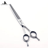 TAA Professional Grooming Scissors for Dogs Curved & Serrated Scissors Alloy Steel Pets Shears Grooming Tools Cat Dog Scissors