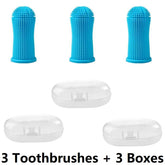 3PCS Dental Cleaning Dog Teeth Cleaning Fingertips Small Dog Toothbrush for Washing The Dog's Teeth Pet Cat Toothbrush GYS02
