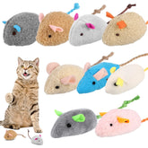 Catnip Mouse Toys,9 Pcs Catnip Toys for Cats,Mini Pet Chew Small Plush Mouse Cat Toy,Cat Teeth Cleaning,Indoor Interactive Toys