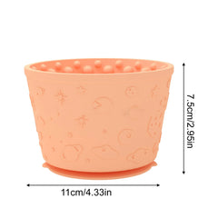 Dog Lick Bowl, Anxiety Relief Dog Licking Mat Freezer Treat Dispenser, Non-Slip Anti-Choking Silicone Slow Feeder Bowl for Dogs