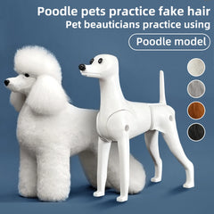 Pet simulation hair beauty fake beautician practicing dog standard poodle full body skeleton model dog for pet grooming