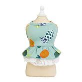 Summer Cat Small Dogs Clothes Skirt Cotton Cozy Pet Dresses Clothing for Cats Cute Print Kitten Princess Dress ropa para gatos