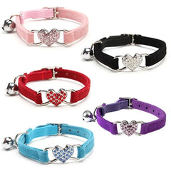 Cat Collar with Bell Necklace for Cat Strap Kitten Collar Breakaway Dog Collar Anti-strangling Armrests for Cat Necklace MBO05
