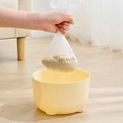 1pc Mini Trash Bin, Small Garbage Can For Desk, Food Waste Bin,Pet cat litter cleaning box,Portable trash can in car