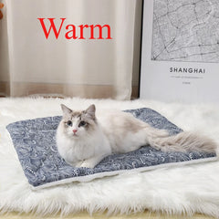 Thickened and Warm Autumn and Winter Leather Cotton Linen Lamb Wool Pet Mats Dog Mats All Season Available Pet Blankets Cat Mats