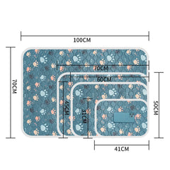 1pcs Cute Waterproof Pet Pee Pad Washable Puppy Training Pad Mat Reusable Anti-Slip Pee Pad Blanket Absorbent Diaper for Dog Cat