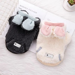 Thickened Fluffy Cotton Coat For Kittens Autumn Winter Clothes British Short Hair Doll Puppy Anti Shedding Warm Cat Jacket