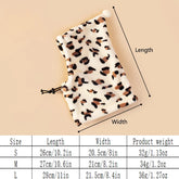 Pet All-inclusive Dog Hat Fashionable Leopard Pattern Winter Dog Hat Soft Comfortable Pet Supplies for Dogs Cats Puppies