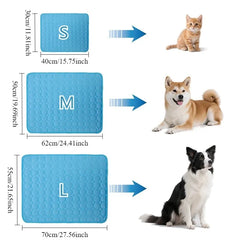1PC Dog Cooling Mat Pet Ice Mats for Summer Small Big Dogs Cats Sofa Nest Bed Pet Accessories Summer Cat Ice Pad Blanket