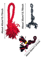 Dog Rope Toys for Large and Medium Aggressive Chewers, Heavy Duty Dog Rope,Dog Chew Toys, Tug of War Dog Toy, Teeth Cleaning