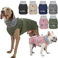 S-3XL Dog Clothes Safety Reflective Dog Outfit Waterproof Soft Padded Pet Coat for Small Medium Large Dogs Winter Warm Jacket