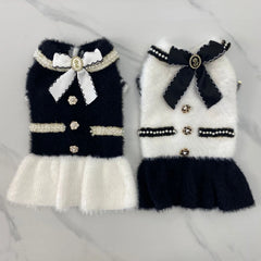 Autumn and Winter New Dog Cat Skirt Pet Knitted Clothes Thickened To Keep Warm and Cold Pet Products