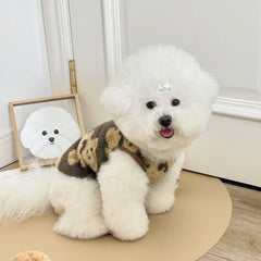 New Pet Dog Plush Cat Clothes Warm Autumn Winter Large Dog Pet Supplies Cozy Furry Cat Dresses Home Garden Essentials