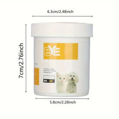 200pcs Pet Eye Cleaning Wipes, Gentle Tear Stain Remover Wipes for Dogs and Cats, Pet Eye Wash Pads Pet Towel Pet Wipes