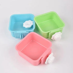 Pet Supplies Hanging Stainless Steel Pet Bowl Dog Bowl Cat Food Bowl Fixable Hanging Bowl Food-Grade