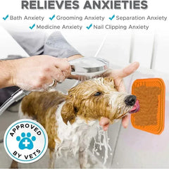 Pet Lick Silicone Mat Dogs Pet Slow Food Plate for Dog Bathing Distraction Silicone Dog Sucker Food Training Dog Feeder Supplies