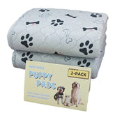 2pcs Large Pet Dog Pee Pads, Rosa Rink Washable Sleep Play Pad, Reusable Dogs Puppy Pads Pet Training Pads for Dogs, Absorbent a