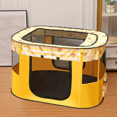 Comfortable Portable Pet Playpen Collapsible Breathable Folding Pet Cage 300D Oxford Cloth Removable Dog Enclosure Travel