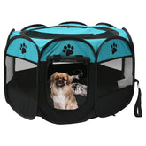 Folding Pet Tent Dog House Camping Accessories Pet Cage Octagonal Cage Fence Outdoor Big Dogs For Cat Tent Playpen Puppy Kennel