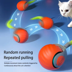 Smart Cat Toys Ball Automatic Interactive Pet Electric Rolling Teaser USB Rechargeable Kitty Moving Bouncing ball Christmas gift