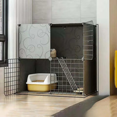 Cat Cage Household Indoor Non-With Toilet Ragdoll Blue Cat Kitten Small Large Free Space Cat Empty Cage