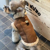 Warm Dog Coat Waterproof Winter Turtleneck Jacket for Cold Weather, Thick Fleece Snowsuit Christmas Vest for Small to Large Dogs