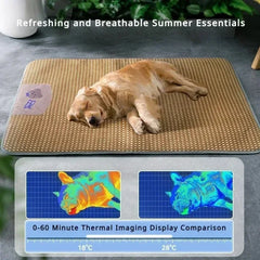 Mat for Dogs Summer Cooling Pet Bed Beds Dog Basket Puppy Cats Accessories Kennel Products Accessory Large Bedding Cushions Pets
