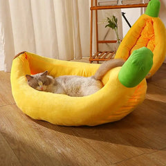Pet kennel, warm in winter, removable and washable, cat kennel, sofa bed, pet supplies, banana boat, dog kennel, cat kennel