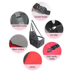 Travel Dog Car Seat Cover Waterproof Pet Dog Carriers Bag Cat Transport Hammock Dog Car Seat Basket for Small Medium Dogs