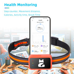 4G GPS Tracker for Dogs and Cats free card Waterproof Pet Locator with Health Monitor and Step Counter for Android IOS phone
