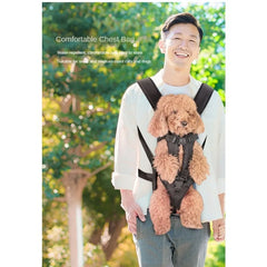 New Chest Pet Bag Embracing Large Dog Backpack Convenient Carrying Bag for Going Out Outdoor Supplies Backpack Pet Dog and Cat